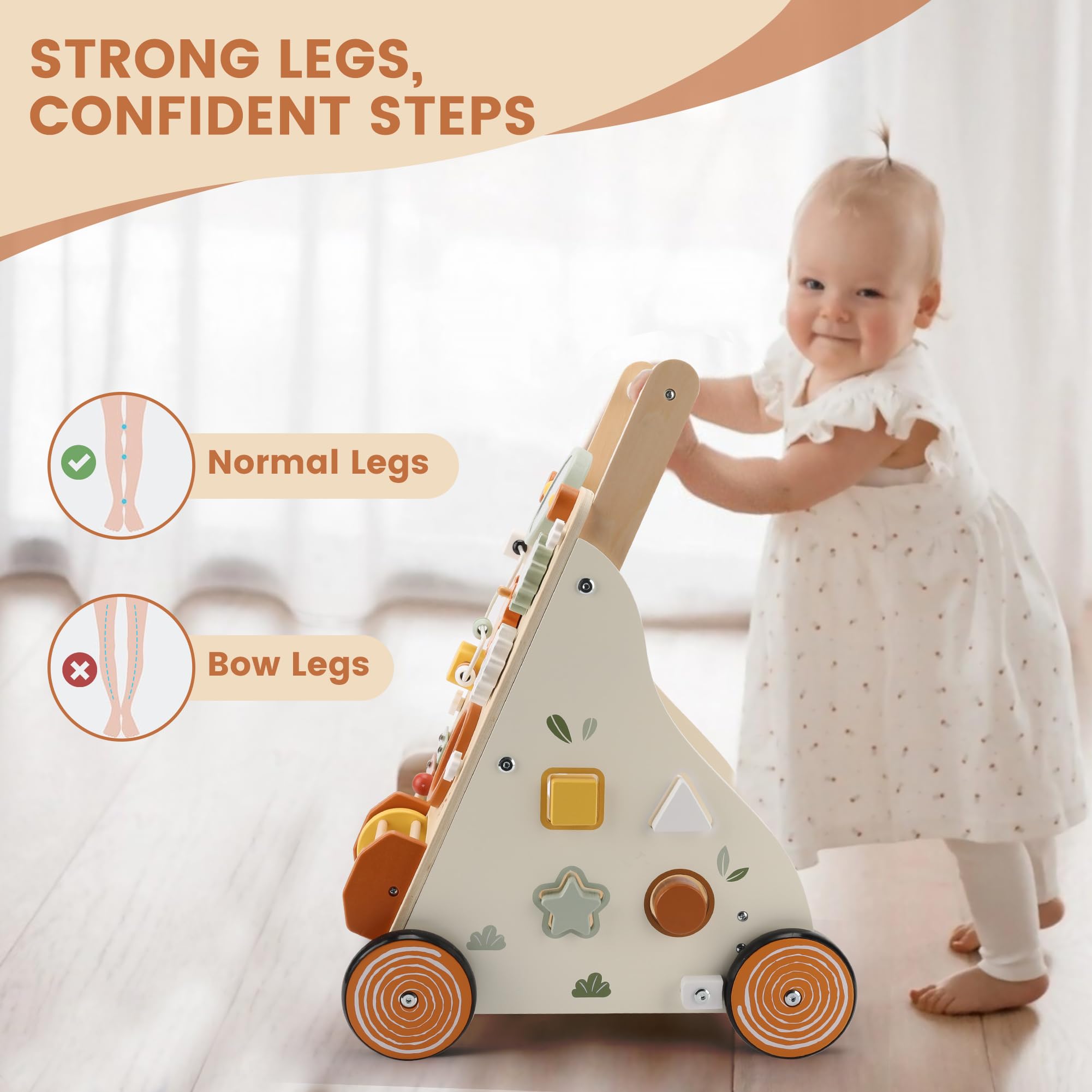 pithfor Promote strong legs and confident steps with the Pithfor baby walker, designed for proper posture and support during your child's early walking journey